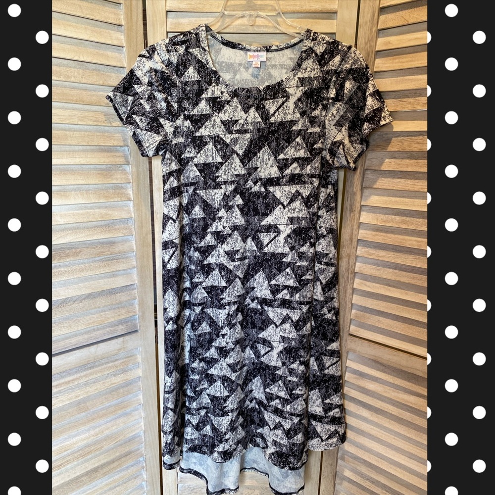 Lularoe Carly Dress XS Black/White